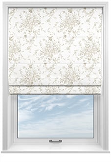 Shabby Chic by Rachel Ashwell Garden Floral, Warm Natural - Twist&Fit Roman Blind